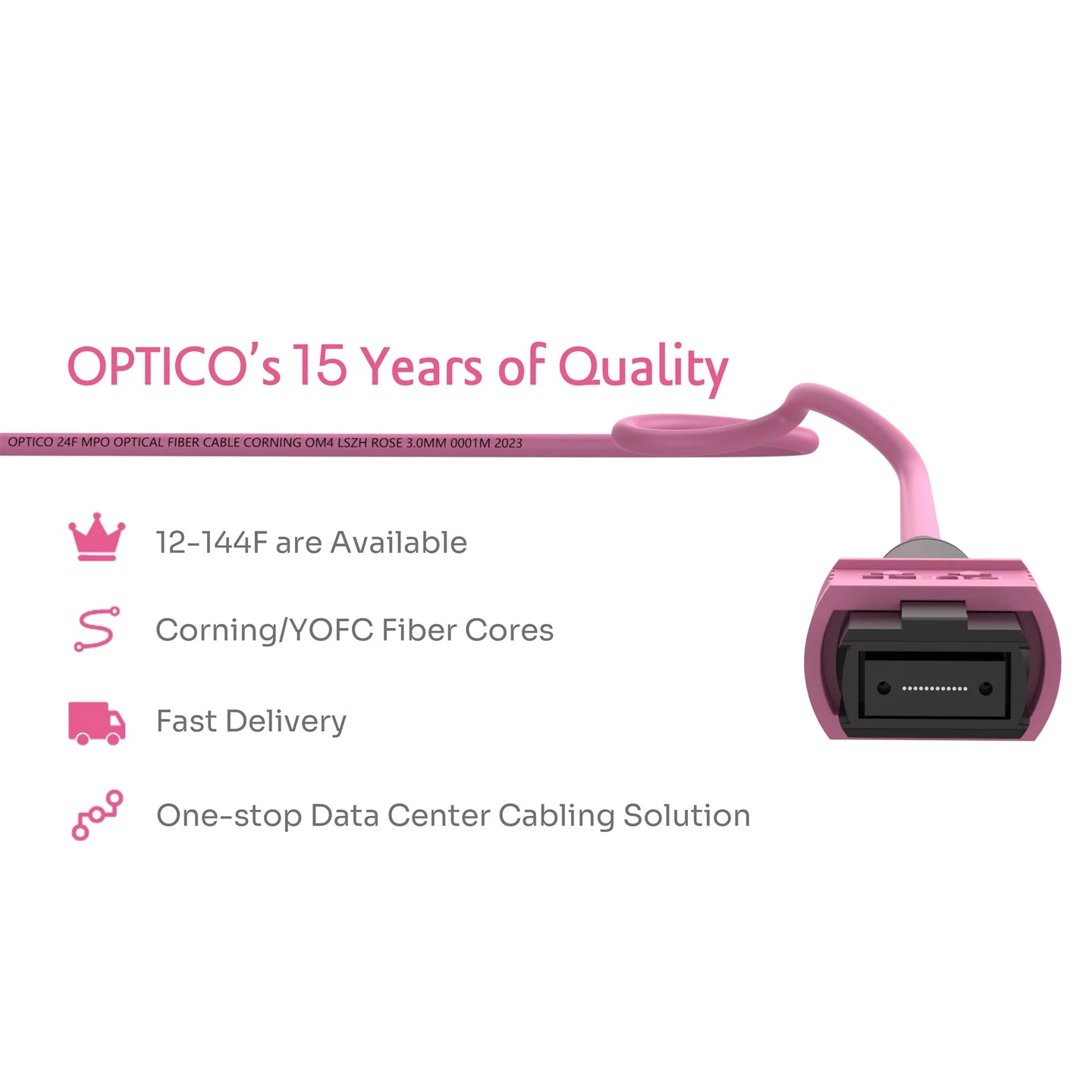24F MPO Trunk Cable OM4 Male 2×12 24F MPO Trunk Cable OM4 Male 2×12