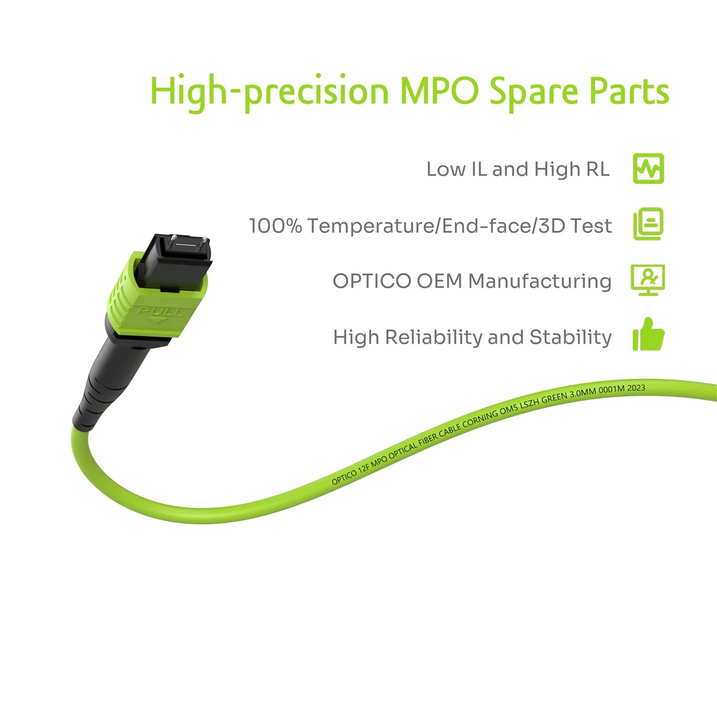 MPO LC Fanout Fiber Optic Cable 12 Cores MPO LC Fanout Fiber Optic Cable 12 Cores