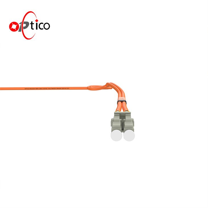 OM1 LC LC Plenum Duplex Fiber Patch Cable 62.5/125 Multimode